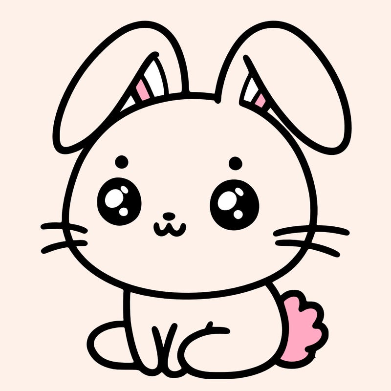 cute pink bunny