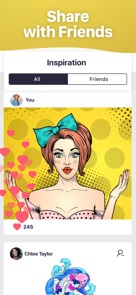 Jolly Paint: Coloring Book - Feed da comunidade Jolly Paint mostrando arte de colorir para adultos compartilhada e curtidas.