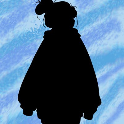 realistic girl with a oversized sweatshirt on and a bun