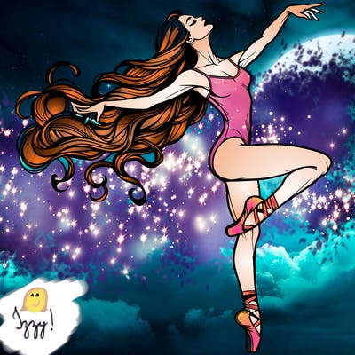 realistic woman dancer