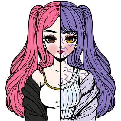 realistic girl split