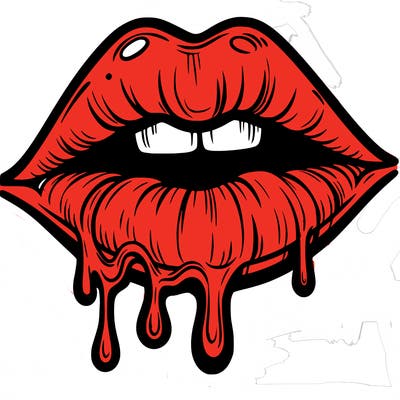 lips that look realistic and drip