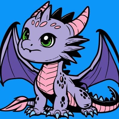 fierce baby night dragon