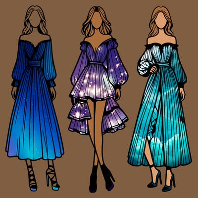 fashion models dresses