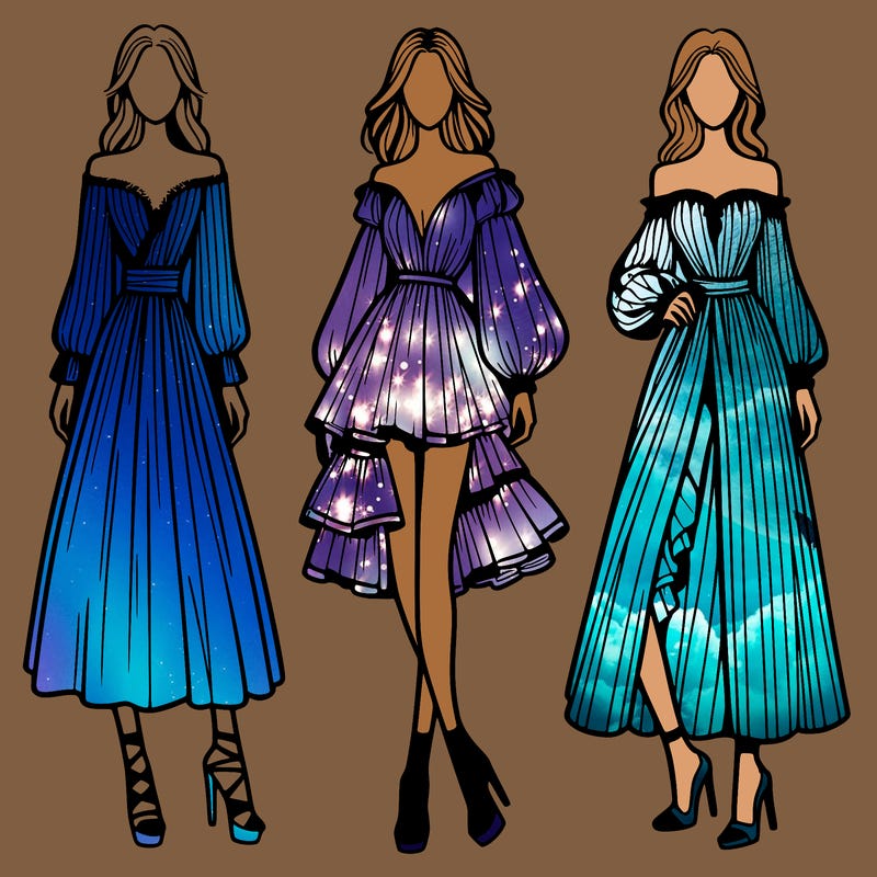 fashion models dresses