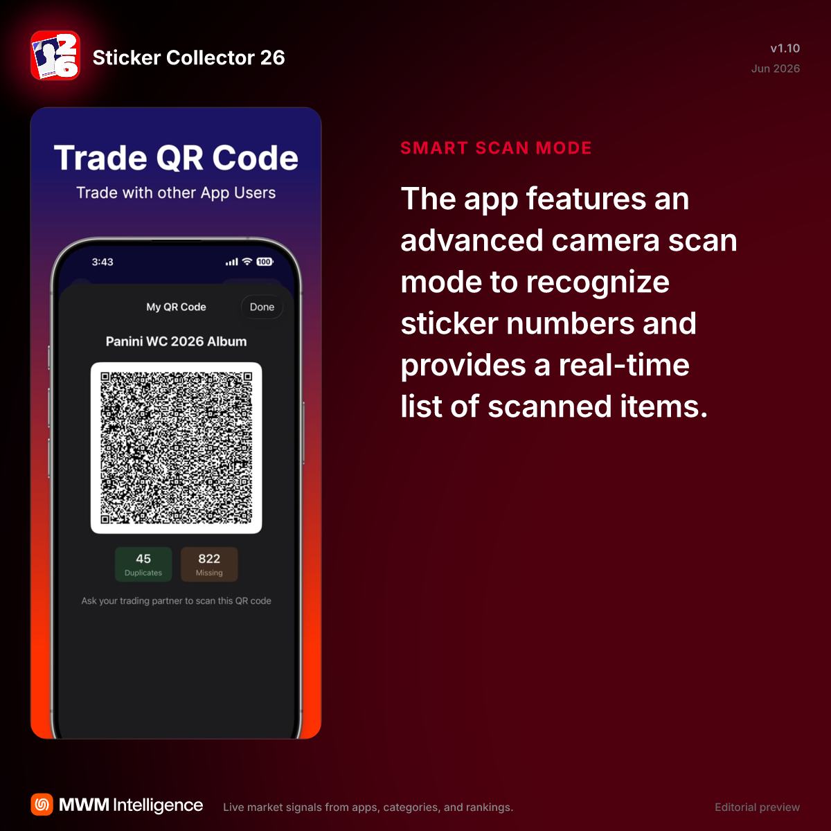 Sticker Collector 26 - Sports App | MWM