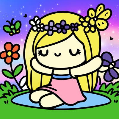 something very easy to colour but also cute