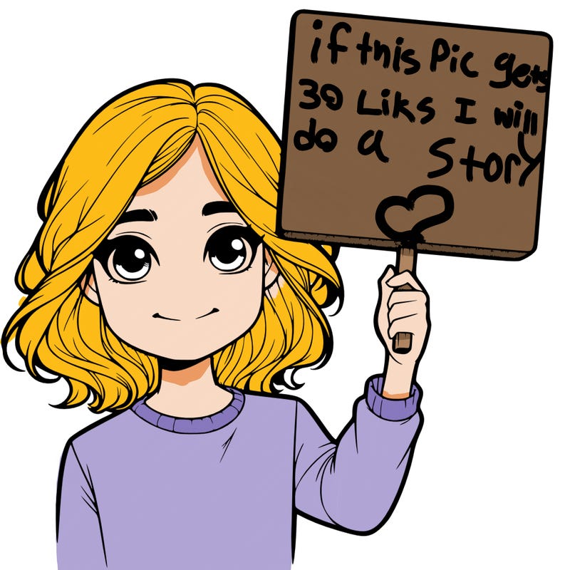 realistic girl holding up a sign