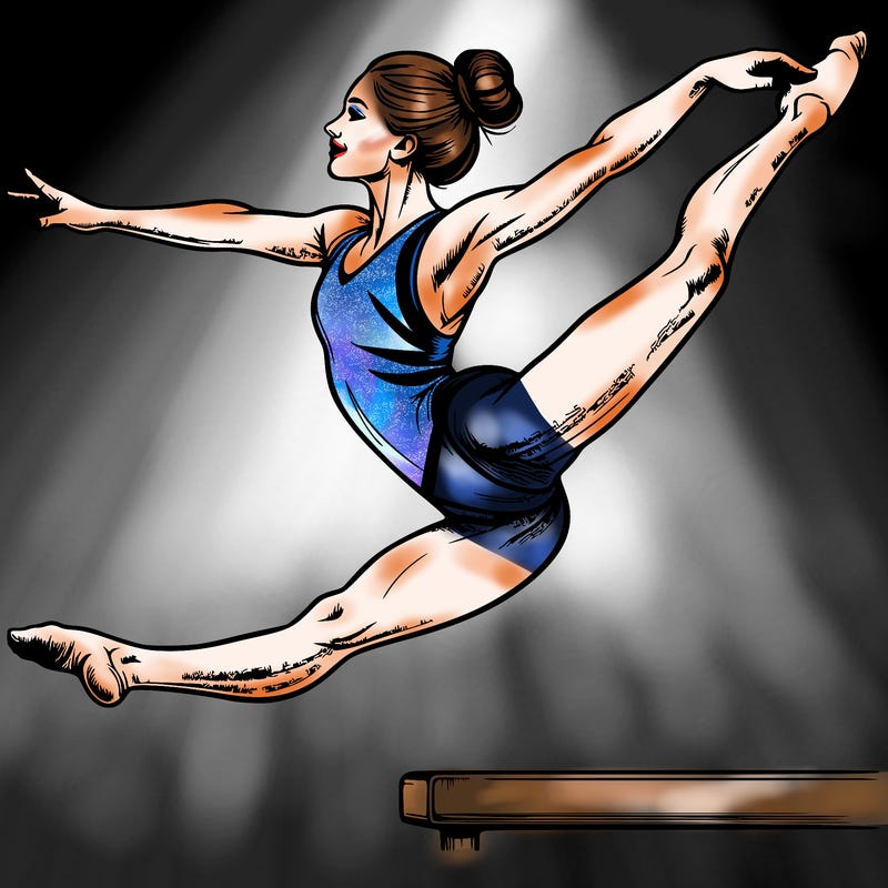 realistic professional gymnast