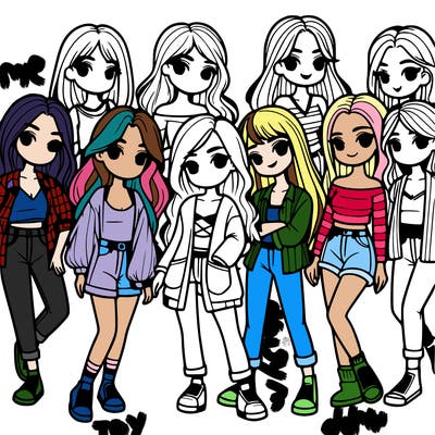 group of girls