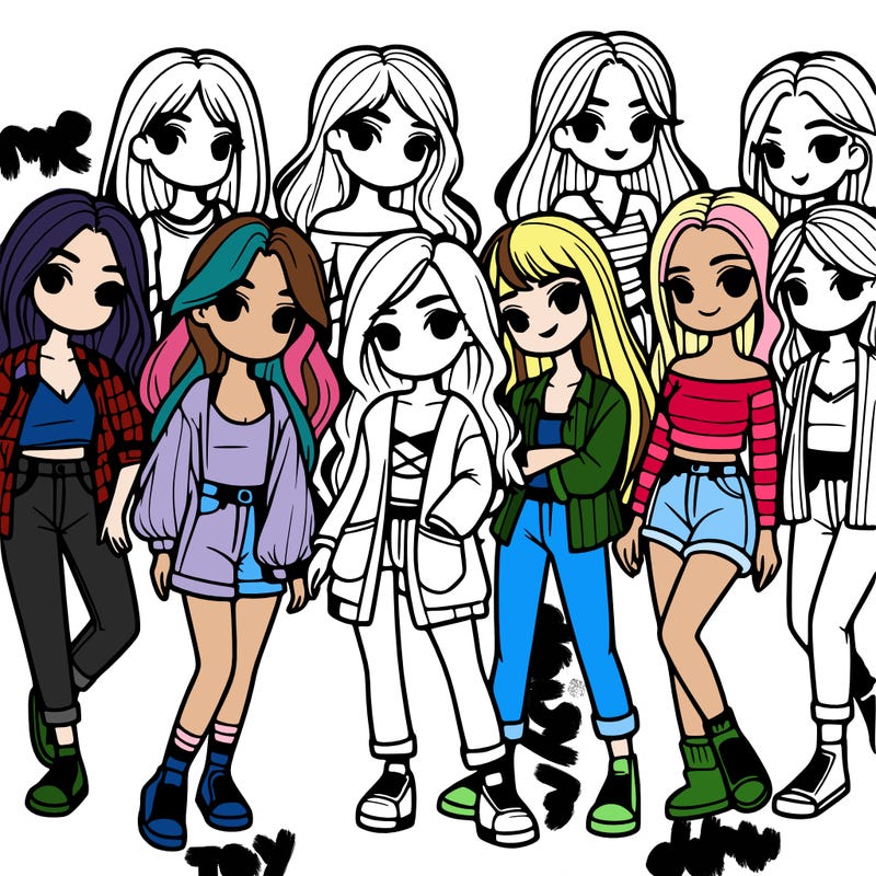 group of girls