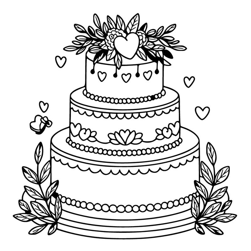 simple wedding cake
