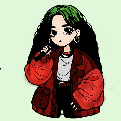 billie eilish, realistic