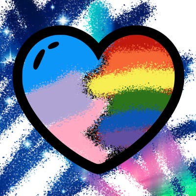 a blank heart
