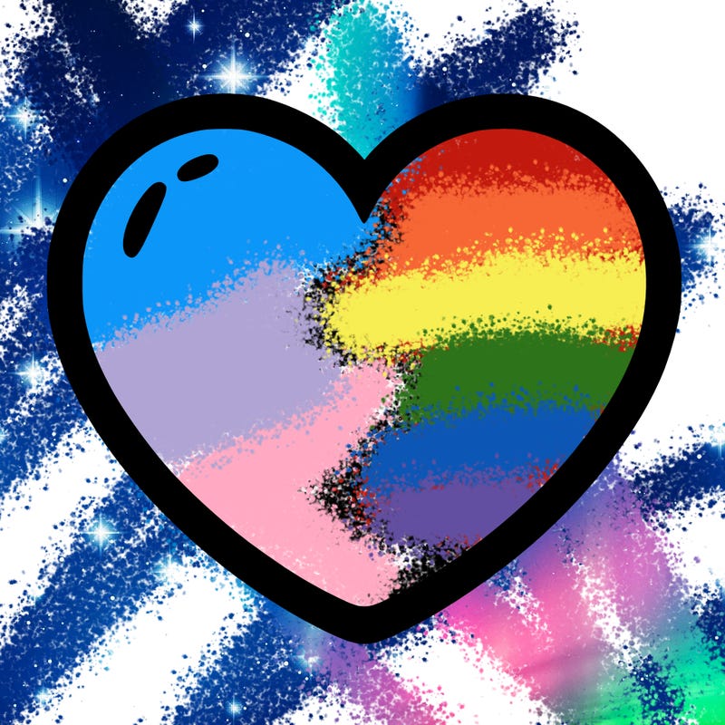 a blank heart