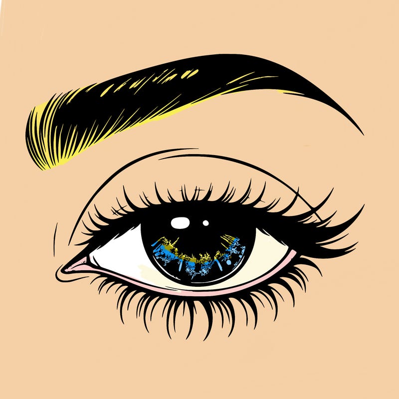 eye closed realistic