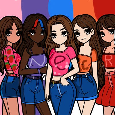 group of girls