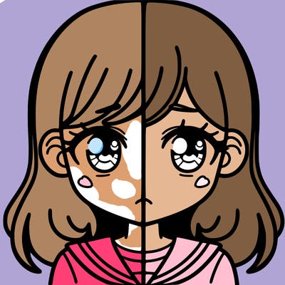 a split of a girl