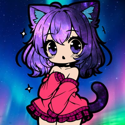 cute anime cat girl