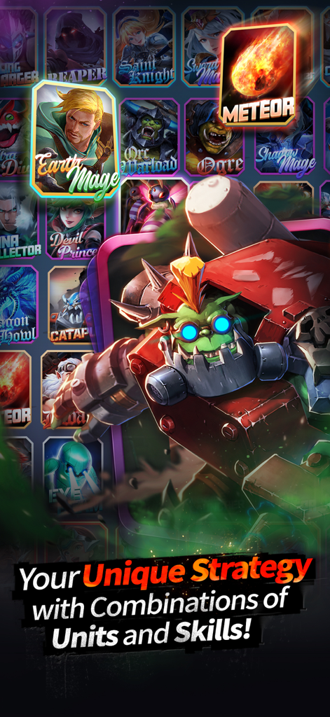 Champion Strike - PVP Arena - Strategic combination of character units and skills in Champion Strike PVP Arena