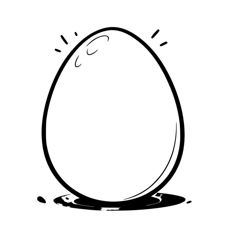 blank egg