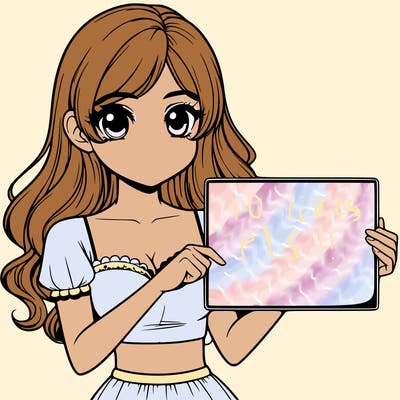 realistic pretty girl holding blank sign