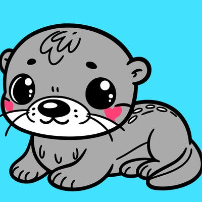 a cute otter