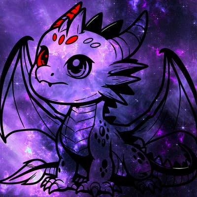 fierce baby night dragon