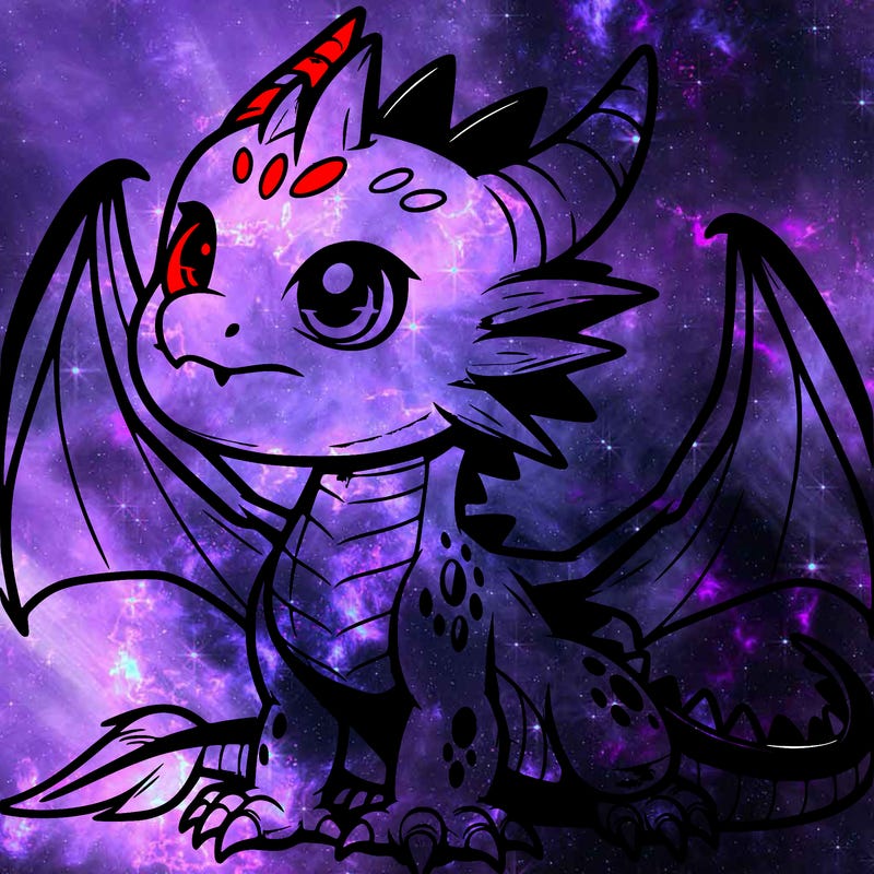 fierce baby night dragon