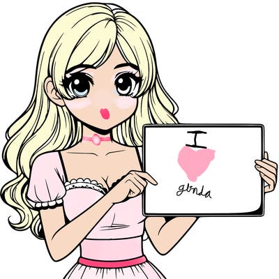 realistic pretty girl holding blank sign