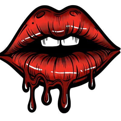 lips that look realistic and drip