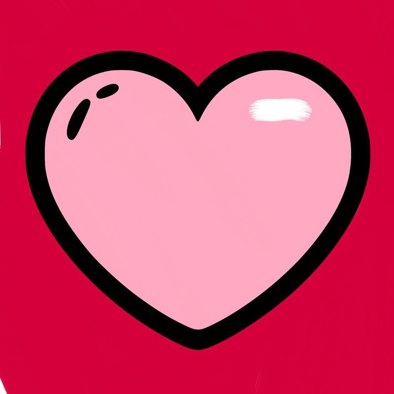 a blank heart