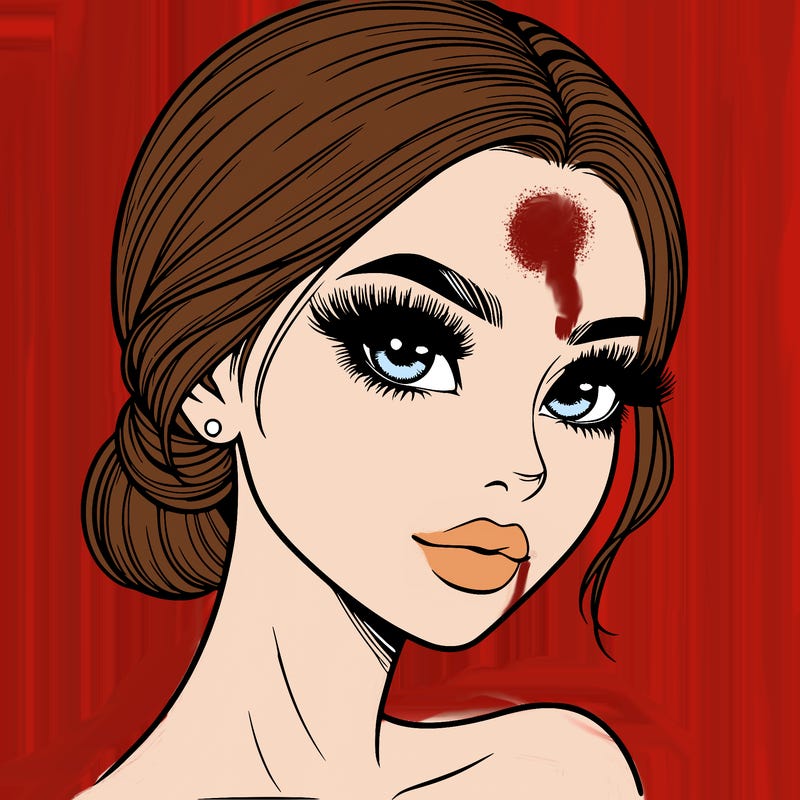 realistic girl with lashes