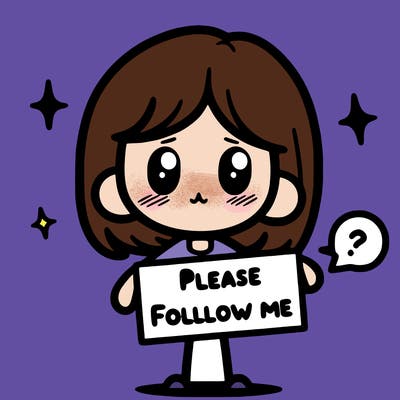 please follow me