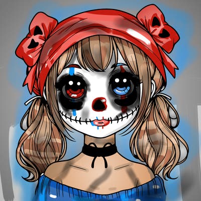 realistic girl halloween