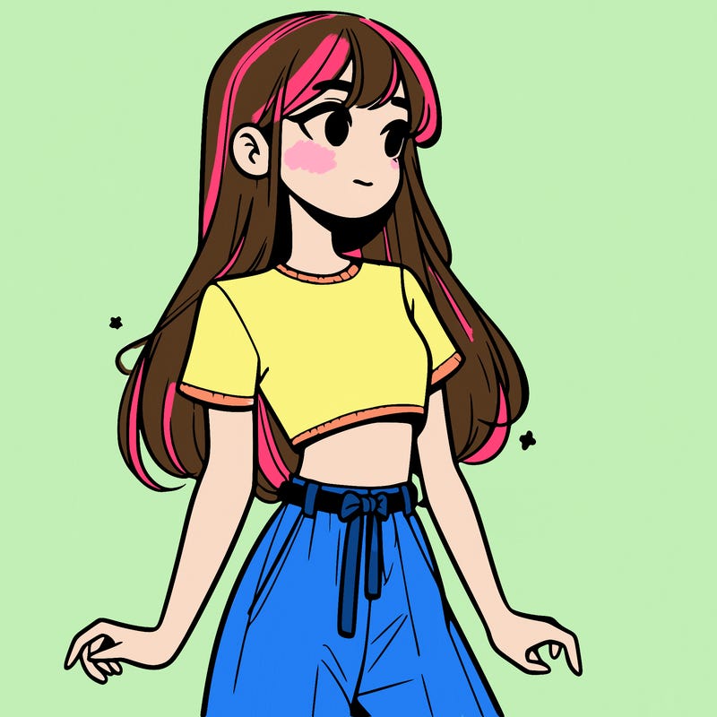 girl in a cute crop top