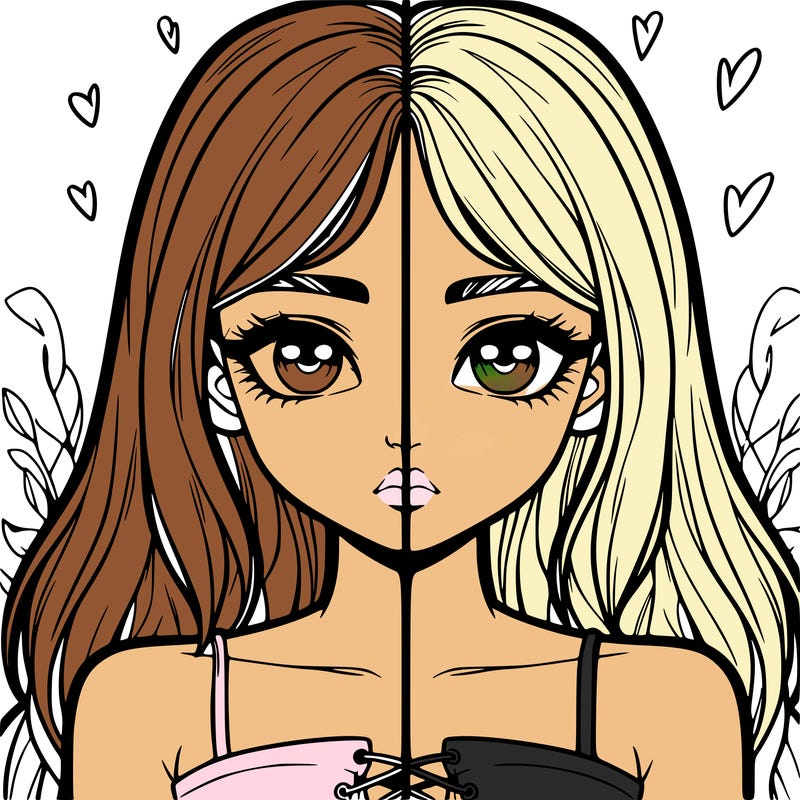 realistic girl split