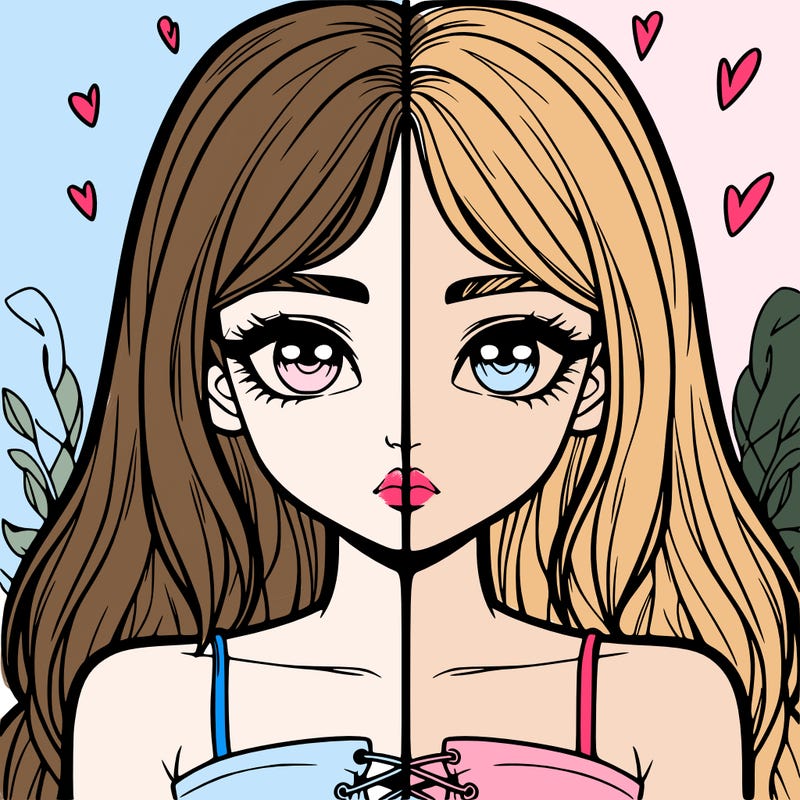realistic girl split