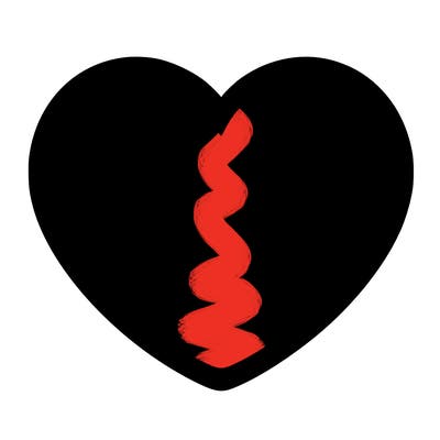 a blank heart