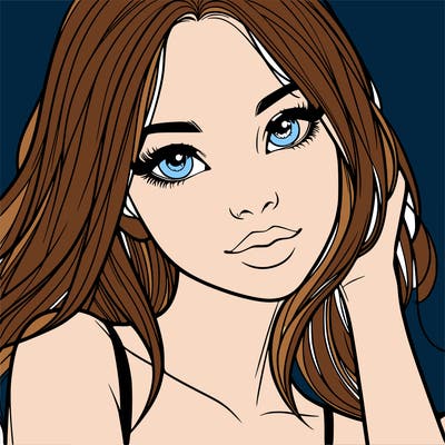 beautiful realistic girl