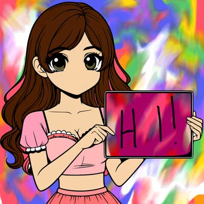 realistic pretty girl holding blank sign