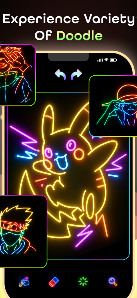 Glow Doodle | Vibrant Neon Art & Magic Drawing