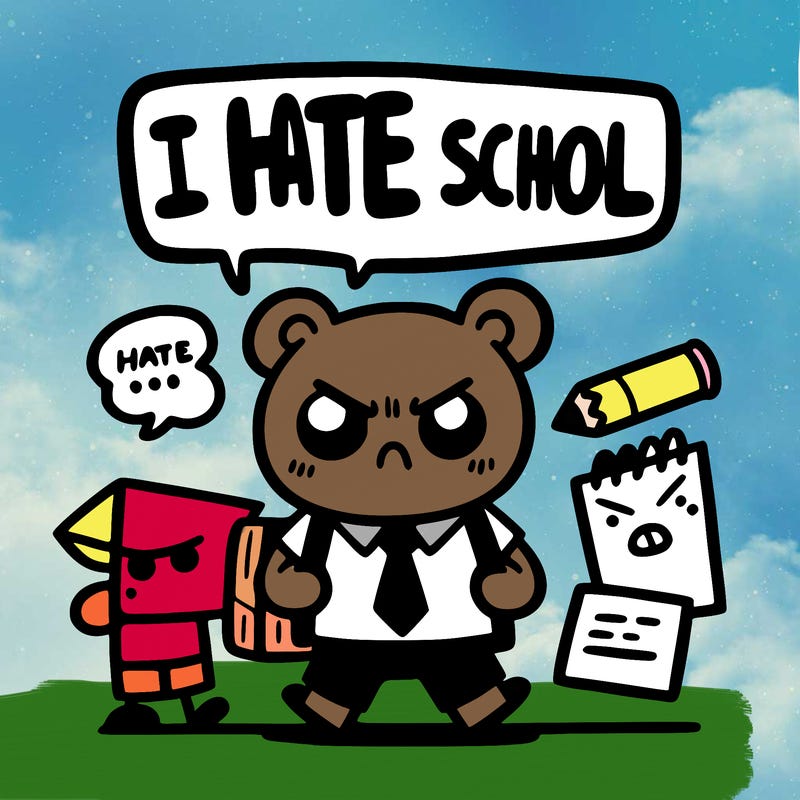 i hate school
