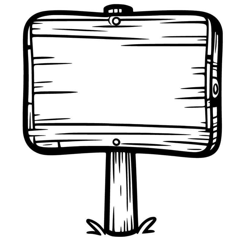 blank sign