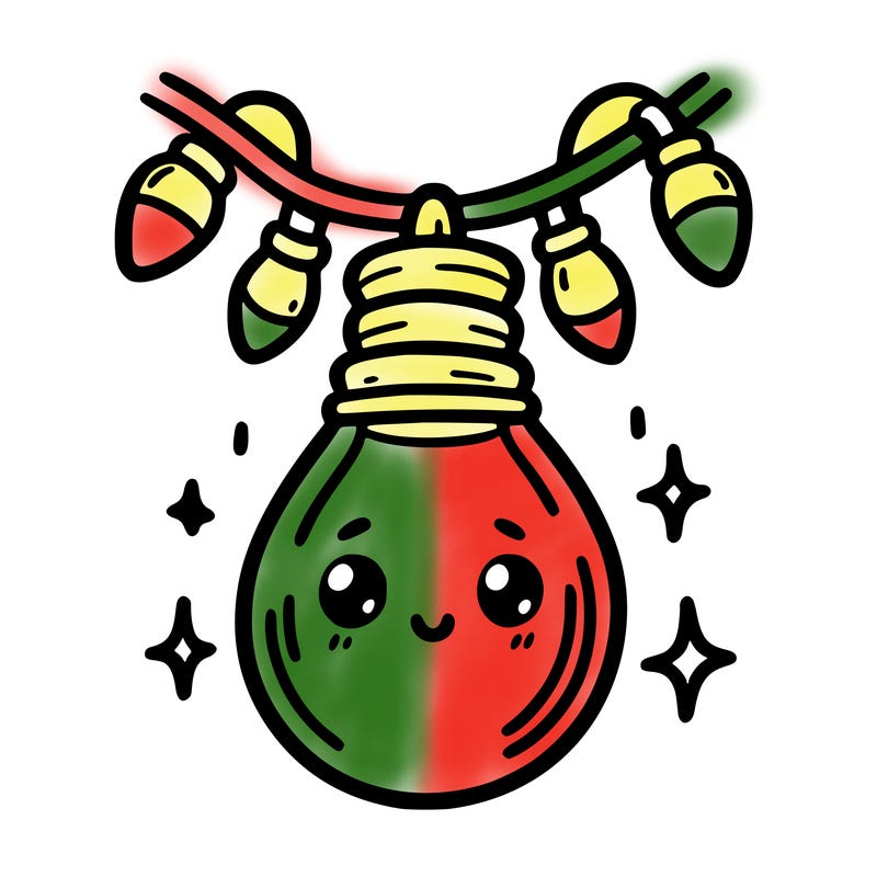 small bulb of a garland