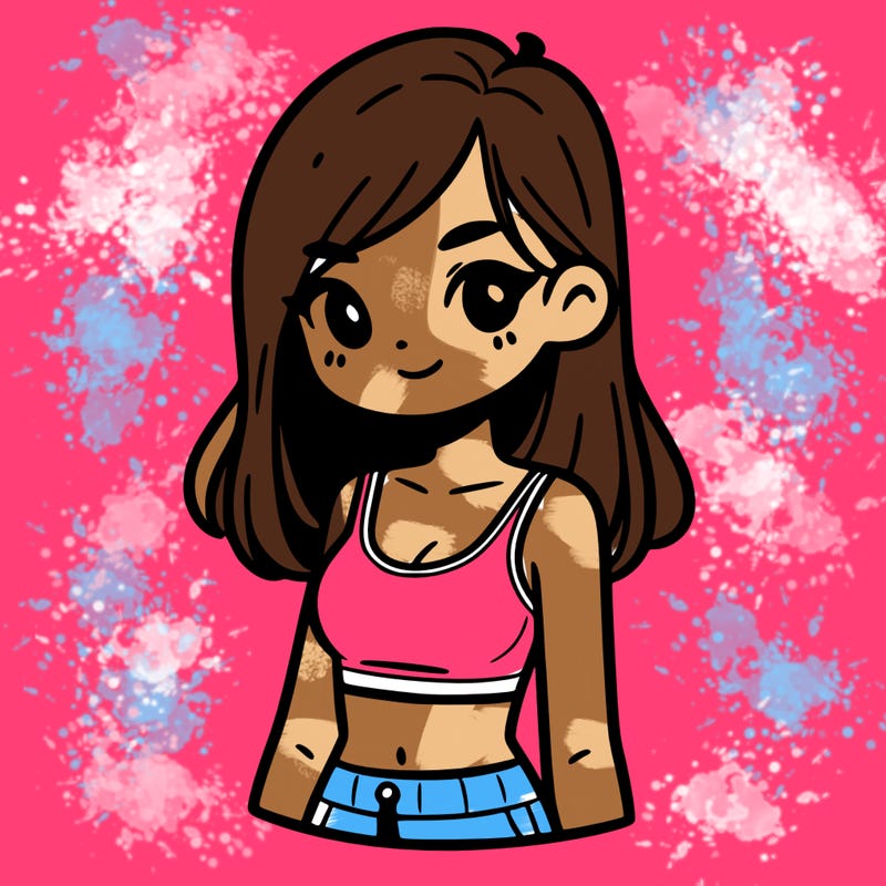 girl with crop top