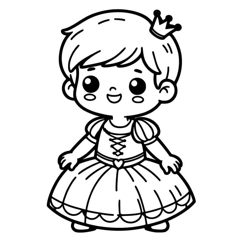 boy in princess dress