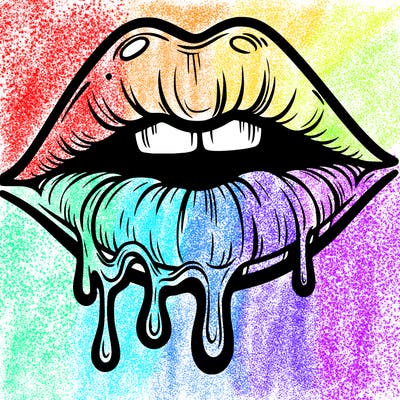 lips that look realistic and drip