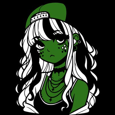 scene girl aesthetic