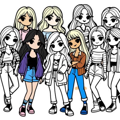 group of girls